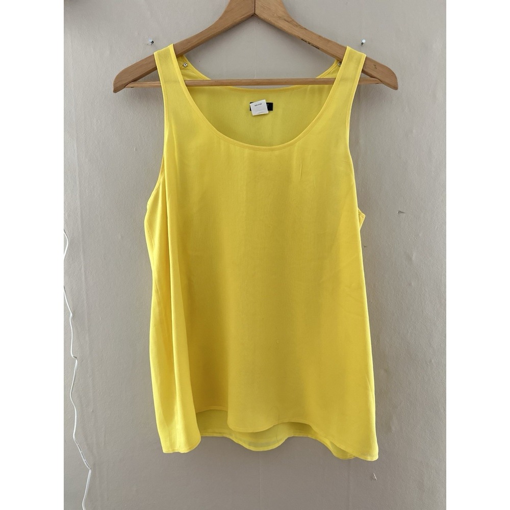 J Crew Womens‎ Silk Sleeveless Top Size 6 Yellow Easter Spring Lightweight